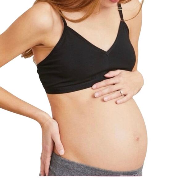 HATCH The Easy Bra Bralette Maternity Black Wireless Adjustable Straps - Sz S - Picture 1 of 6